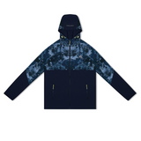 Brush Print Cut & Sew Jacket - Navy Mix
