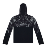 Brush Print Cut & Sew Jacket - Steel / Black