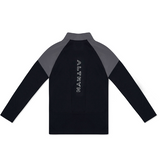 Anderson Quarter Zip  - Black / Grey