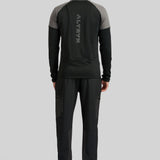 Anderson Quarter Zip  - Black / Grey