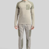 Anderson Quarter Zip  - Grey Mix