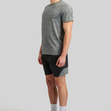 Landy Spacedye Panel Shorts - Black