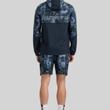 Brush Print Cut & Sew Jacket - Navy Mix