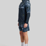Brush Print Cut & Sew Jacket - Navy Mix