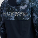 Brush Print Cut & Sew Jacket - Navy Mix