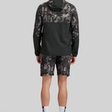 Brush Print Cut & Sew Jacket - Steel / Black