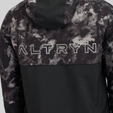 Brush Print Cut & Sew Jacket - Steel / Black