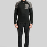 Anderson Quarter Zip  - Black / Grey
