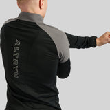 Anderson Quarter Zip  - Black / Grey