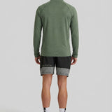 Granby Spacedye Quarter Zip - Sage