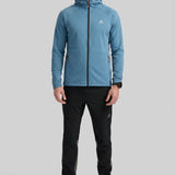 Portland Fleece Zip Thru Fleece - Deep Dusty Blue